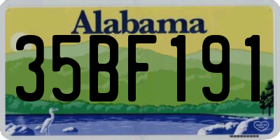 AL license plate 35BF191
