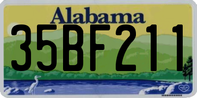 AL license plate 35BF211
