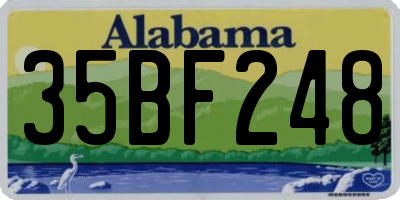 AL license plate 35BF248