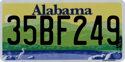 AL license plate 35BF249