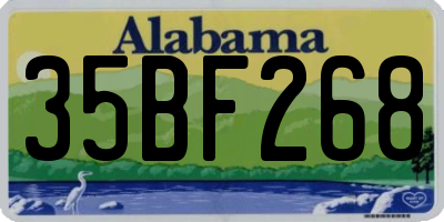AL license plate 35BF268
