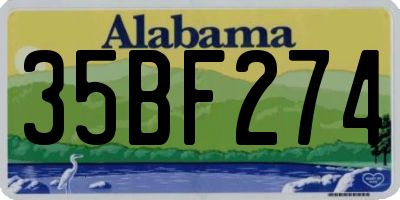 AL license plate 35BF274