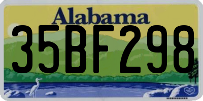AL license plate 35BF298