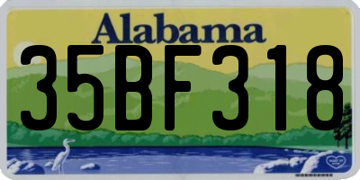 AL license plate 35BF318