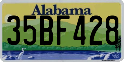 AL license plate 35BF428