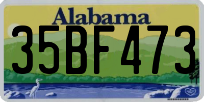 AL license plate 35BF473