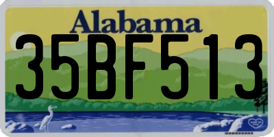 AL license plate 35BF513