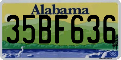 AL license plate 35BF636