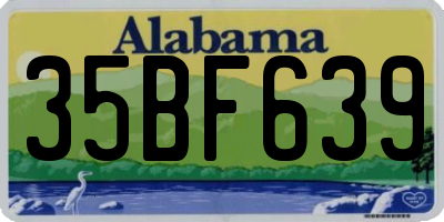 AL license plate 35BF639