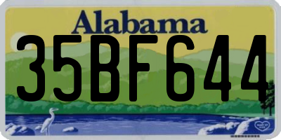 AL license plate 35BF644