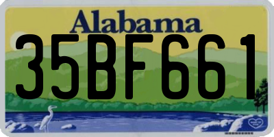 AL license plate 35BF661