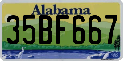 AL license plate 35BF667