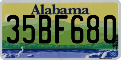 AL license plate 35BF680