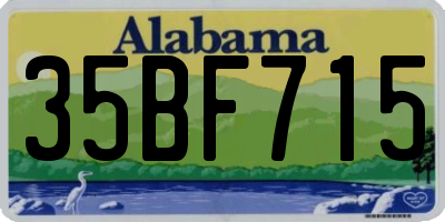 AL license plate 35BF715