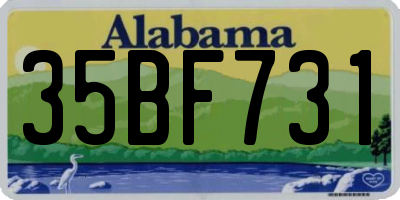 AL license plate 35BF731