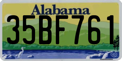 AL license plate 35BF761