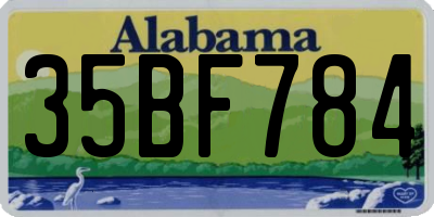 AL license plate 35BF784