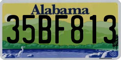 AL license plate 35BF813