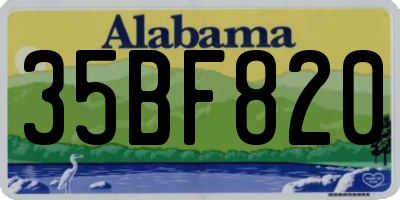 AL license plate 35BF820