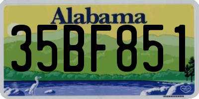AL license plate 35BF851
