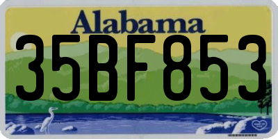 AL license plate 35BF853