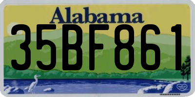 AL license plate 35BF861