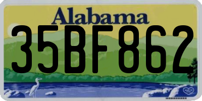 AL license plate 35BF862
