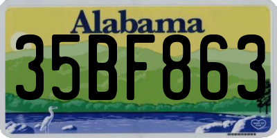 AL license plate 35BF863