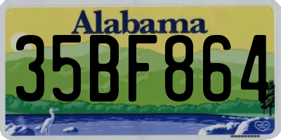 AL license plate 35BF864