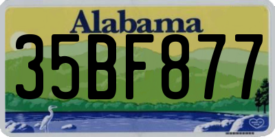 AL license plate 35BF877