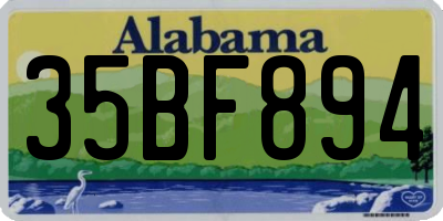 AL license plate 35BF894