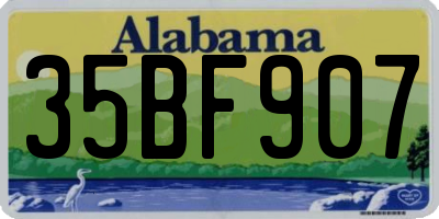 AL license plate 35BF907