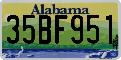 AL license plate 35BF951