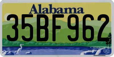 AL license plate 35BF962