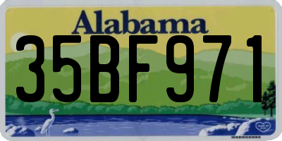 AL license plate 35BF971