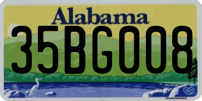 AL license plate 35BG008