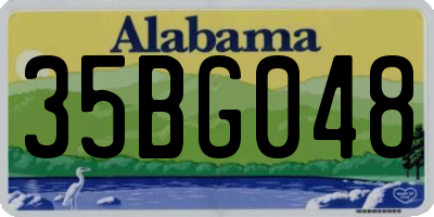 AL license plate 35BG048