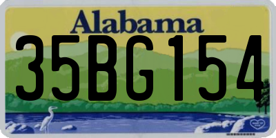 AL license plate 35BG154