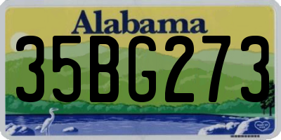 AL license plate 35BG273