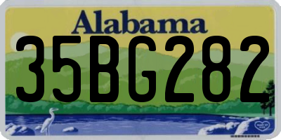 AL license plate 35BG282