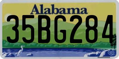 AL license plate 35BG284