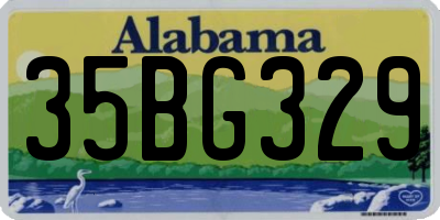 AL license plate 35BG329