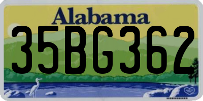 AL license plate 35BG362