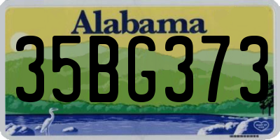 AL license plate 35BG373