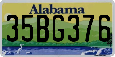 AL license plate 35BG376