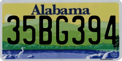 AL license plate 35BG394