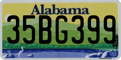 AL license plate 35BG399