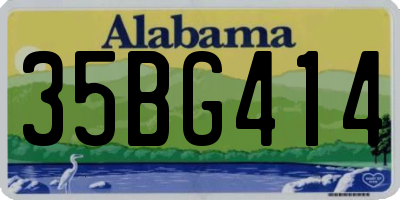 AL license plate 35BG414