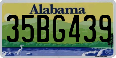 AL license plate 35BG439