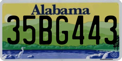 AL license plate 35BG443